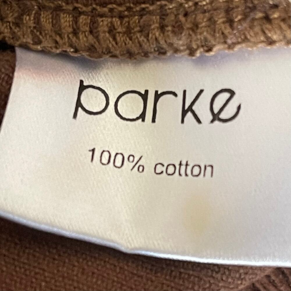 PARKE Chocolate Brown Corduroy Button Down Shirt - Shacket - Size S/M - Picture 5 of 6